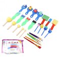 thumbnail image 2 of Kids Paint Sponges, Kids Paint Sponges Set 26pcs Improve Imagination Early Learning Reusable  For Adults For School For Home, 2 of 8