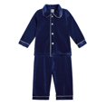 thumbnail image 1 of Nouveaux Pyjamas de Noël Rouges pour Garçons et Filles, Ensemble de Pyjamas Chauds en Velours Doré pour Enfants, 1 of 3