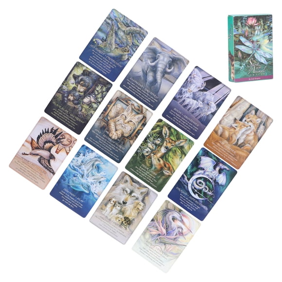 Tarot Decks Card,Spirits of The Animals Oracle Divination Cards Fortune Telling Cards Quality You Can Trust