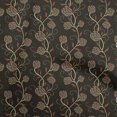 thumbnail image 1 of oneOone Velvet Brown Fabric Floral Craft Projects Decor Fabric Printed By The Yard 58 Inch Wide, 1 of 5