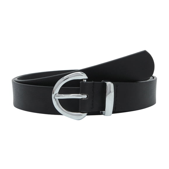 Baberdicy Belts for Women, Womens Leather Belts for Jeans Dresses Fashion Gold Buckle Ladies Belt Black