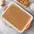 thumbnail image 5 of DEBGFS Non Stick Silicone Brownie Baking Pan With Handles - Steel Frame Inside  Rectangular Cookie Baking Sheet/Jelly Roll Tray Set Nonstick  Cleaned in Dishwasher  13x9 in - Color,color, 5 of 5