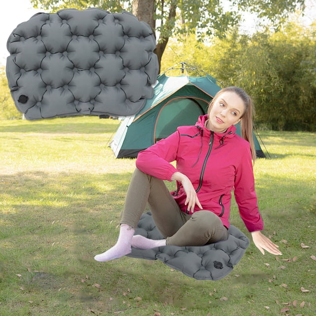 Outdoor Moistures Proof Inflatable Camping Mat Singles Person Portable Portable Butt Pad Thickened Moistures Proof Foldable