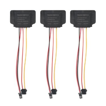 Interrupteur à Capteur Tactile pour Miroir Intelligent à DEL 12V 3A Marche/arrêt Simple/trois Couleurs