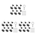 thumbnail image 3 of Ruiboury 6piece Wide Application Alloy Window Lock - Easy Installation For Home And Office Safety Lock Window Black 60*25*25mm 3Set, 3 of 6