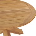 thumbnail image 3 of vidaXL Garden Dining Table Ø110x75 cm Solid Teak Wood, 3 of 4
