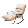 thumbnail image 3 of simhoa Rocking Chair Adjustable Backrest Casual Armchair for Bedroom Camping Office Beige, 3 of 8