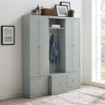 thumbnail image 2 of Crosley Furniture Harper Ensemble de Rangement Moderne en Bois pour Entrée, 3 Pcs, Gris, 2 of 18