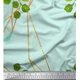 thumbnail image 1 of Soimoi Silk Fabric Leaves & Ranunculus Floral Printed Fabric 1 Yard 42 Inch Wide, 1 of 5