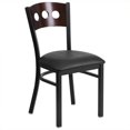 thumbnail image 1 of Flash Furniture Hercules Upholstered Dining Chair in Walnut and Black, 1 of 4