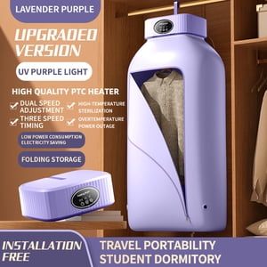 TopLLC Lave-linge portable, Machine à sécher portable multifonctionnelle, 2 Réglable du rapport Mini Séchoir à linge avec sac à linge