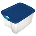 thumbnail image 1 of Sterilite Latch & Carry 18 Gallon Plastic Stacking Storage Tote, 12 Pack, 1 of 6