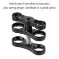 thumbnail image 3 of 1 Inch Ball Clamp Aluminum Alloy for Underwater Light Arm Tray Diving Photography Camera Mounting, 3 of 7