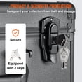 thumbnail image 4 of VEVOR 96 PSA Graded Card Storage Box 4 Slots Sports Card Holder Case Key Lock, 4 of 9
