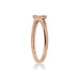 thumbnail image 3 of 1/10Ct Bar Diamond Ring 10K Rose Gold Women's Stackable Wedding Band, 3 of 4