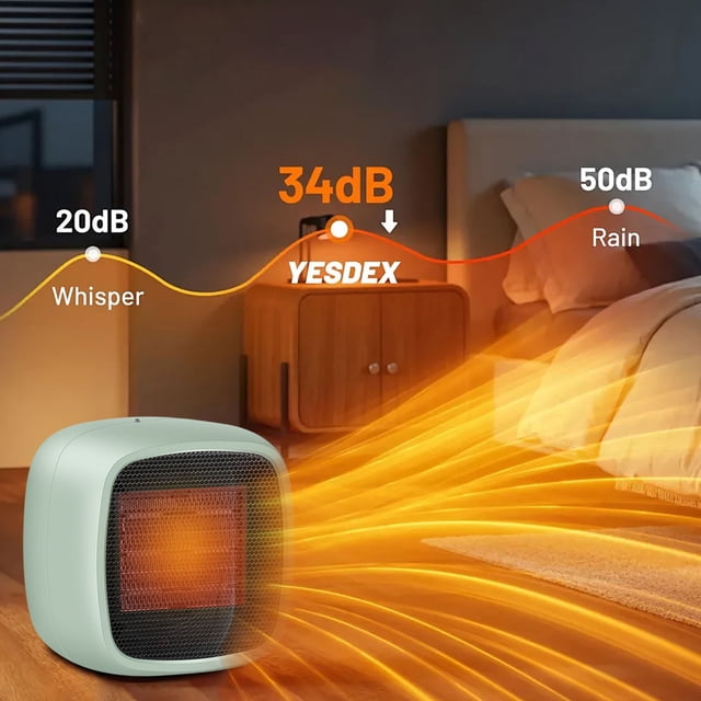 EGNMCR Winter Portable Space Heater High-efficiency Heat Office Convenient Heater Desktop Heater
