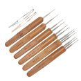 thumbnail image 3 of Bamboo Shank Crochet, Mutifuctioanl Durable Convinient 2 Hook Crochet  For Men For Weaving Process For Women For Dirty Braid Knitting, 3 of 8