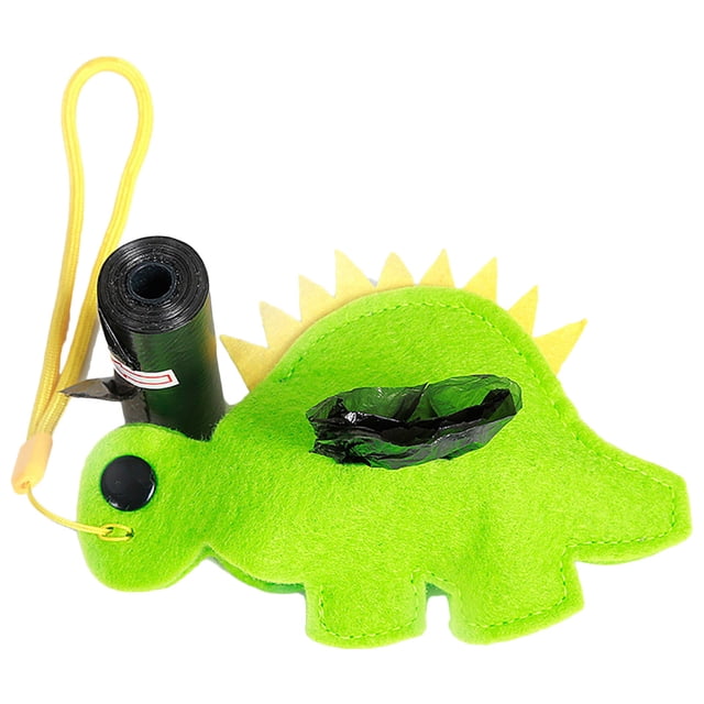 Dog Poop Bag Holder Portable Cute Cartoon Pet Poop Bag Dispenser with Waste Bags
