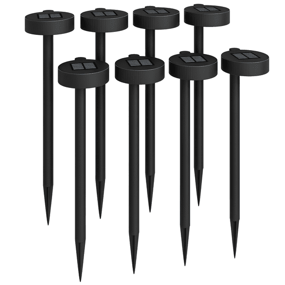 Outsunny 8-Pack Solar Garden Lights, Landscape Yard Solar Pathway Lights