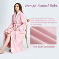 thumbnail image 3 of Peignoir Long pour Femmes en Molleton Doux, Peluche Duveteuse, Robe de Chambre Chaude d'Hiver pour Dames, 3 of 7