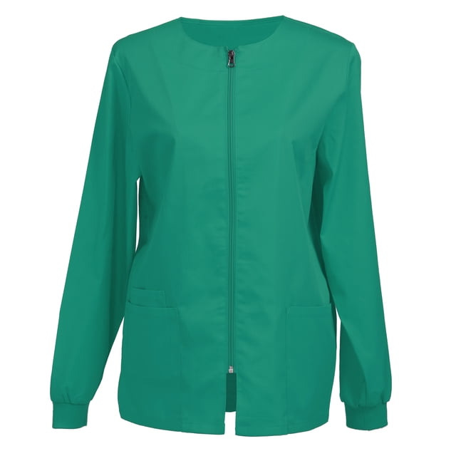 Veste d'Uniforme pour Femmes, Veste de Travail à Fermeture Éclair devant, Veste d'Échauffement