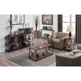 thumbnail image 4 of Convenience Concepts Tucson Table Basse Carrée en Métal Noir en Bois de Cerisier, 4 of 7
