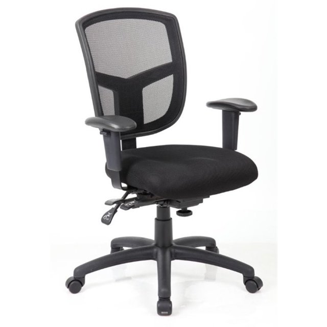 Bestar Chaise de Bureau Pivotante en Mesh en Noir