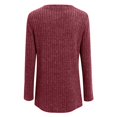 thumbnail image 4 of Haut à Manches Longues pour Femme à Col Rond à Rayures Brossées - Mélange de Polyester pour l'Hiver/tenue Décontractée (S-TTG), 4 of 4