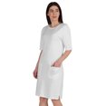 thumbnail image 2 of Inkmeso Robe T-Shirt pour Femmes à Manches au Coude, Coupe Régulière, avec Poches avant, 2 of 8