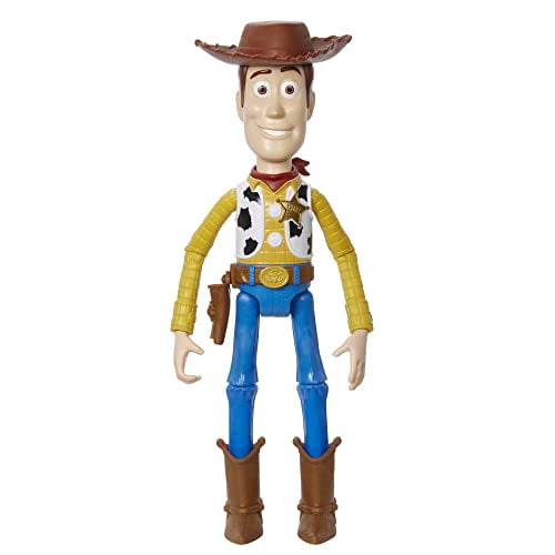 Disney Pixar Woody Large Action Figure 12 in, Highly Posable Authentic Detail Toy Story Movie Collectable, Ages 3 Years & Up