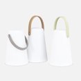 thumbnail image 5 of Linen Chest Cone Shaped Lantern with Handle - White / Gold, 5 of 5