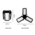 thumbnail image 3 of LED Garage Lights, Deformable LED Garage Ceiling Lights With Adjustables Panels, LED Shop Lights For Garage Workshop Basement Support E27 Screw Socket, 3 of 9
