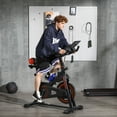 thumbnail image 2 of Soozier Adjustable Upright Stationary Exercise Bike w/ LCD Display, Red, 2 of 10