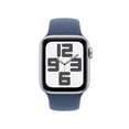 thumbnail image 2 of Apple Watch SE2 44mm GPS Silver Aluminum Case with Denim Sport Band - S/M, 2 of 8