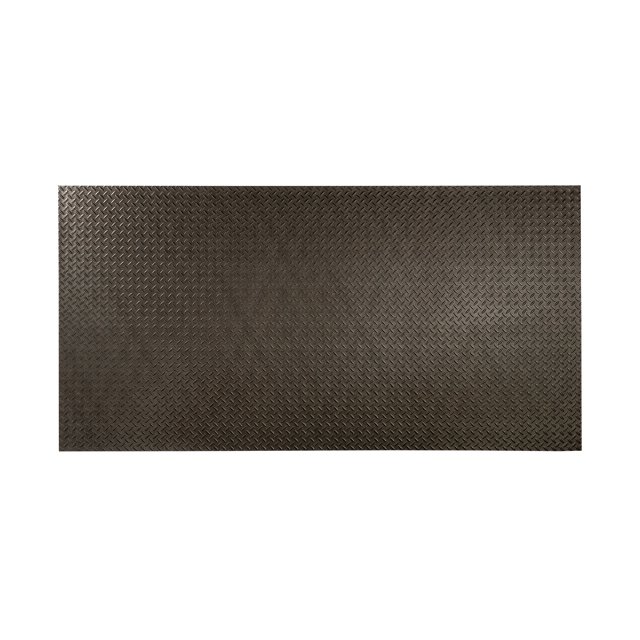 Fasade Diamond Plate Smoked Pewter Wall Panel 4' x 8'