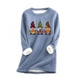 thumbnail image 2 of Hauts de Sortie pour Femmes Aguichant Mode Décontractée Manches Longues Col Rond Blouses & Chemises Manches Longues Hauts d'Entraînement pour Femmes en Liquidation, 2 of 3