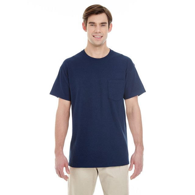 Adult Heavy Cotton 5.3 Oz. Pocket T-Shirt