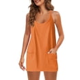 thumbnail image 4 of EGNMCR Women's Summer 2 Piece Outfits Tank Sets Lounge Solid Color Tops with Shorts Beach Matching Sets, 4 of 9