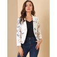 thumbnail image 4 of INSPIRE CHIC Blazer à Imprimé Floral Ouvert pour Femmes, 4 of 6