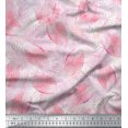 thumbnail image 3 of oneOone Cotton Cambric Peach Fabric Leaves & Flower Panel Craft Projects Decor Fabric Printed By The Yard 56 Inch Wide, 3 of 3