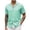 Green, variant on AherBiu Short Sleeve Shirts for Men Linen Cotton T-Shirts Button down Tee Shirts for Men Summer Beach T Shirts