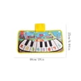 thumbnail image 3 of Kids Musical Play Mat Stepping Piano Floor Keyboard Puzzle Early Education Game Carpet 46X25Cm, 3 of 7