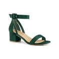thumbnail image 1 of BLISSFUL STEP Sandales à Talon Épais pour Femmes avec Bride à la Cheville Vert 8, 1 of 8