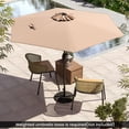 thumbnail image 4 of Gymax Parasol de Patio 7,5 Pi pour l'Extérieur, Parasol de Marché Robuste avec Inclinaison à Bouton-Poussoir, Beige, 4 of 10