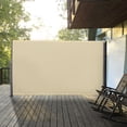 thumbnail image 2 of Outsunny 118" x 71" Retractable Side Awning Folding Privacy Screen Cream, 2 of 10
