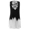 thumbnail image 4 of Kcodviy Robe Maxi d'Été Décontractée Sans Manches pour Femme, Robe d'Été à Imprimé Floral, Ample, de Plage, Nuisette, Robe Midi, Mini-Robe, 4 of 4