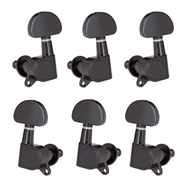 Amdohai 6pcs (3L3R) Closed Guitar Tuning Pegs String Tuners Machine