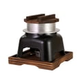thumbnail image 2 of Luzkey Japanese Rice Pot Cooking Pot Non Stick Multipurpose Kamado Set with Wooden Lid and Tray for Backpacking Camping Travel Party large, 2 of 8