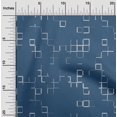thumbnail image 2 of oneOone Cotton Poplin Navy Blue Fabric Geometric Craft Projects Decor Fabric Printed By The Yard 42 Inch Wide, 2 of 5
