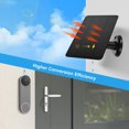 thumbnail image 3 of Solar Panel for Security Camera, 5V 10W Continuous Solar Power Supply, IP66 Waterproof Solar Charger with 9.8ft Cable, Compatible with  Doorbell 2K 2 3 3+ 4 Plus, 3 of 7